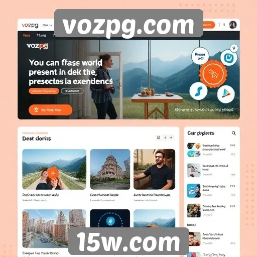 Mudanças recentes na interface do vozpg.com
